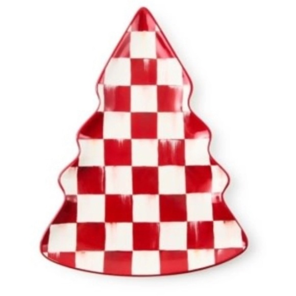 MacKenzie-Childs Cherry Check Tree Dish. New in Box and w tags. - Picture 3 of 3